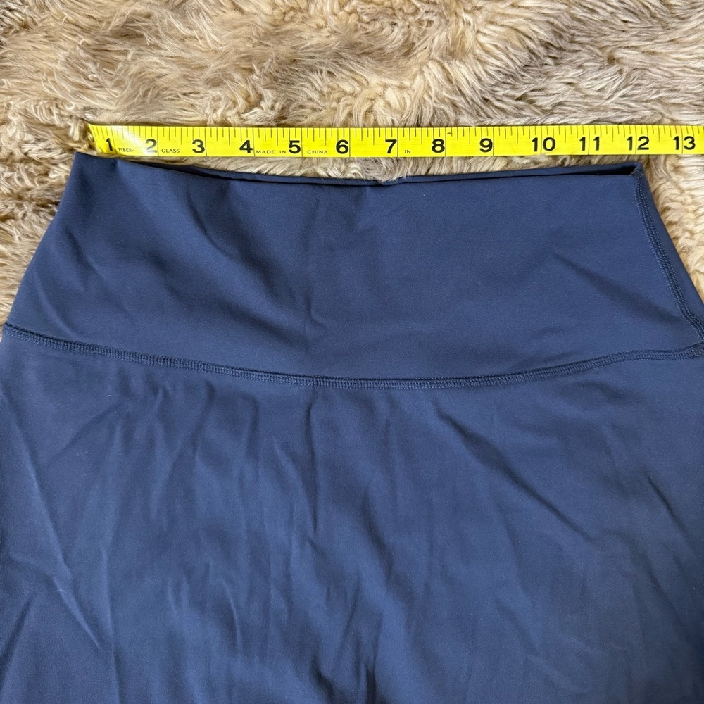 Women's Blue High-Waisted Shorts - Picture 2 of 4